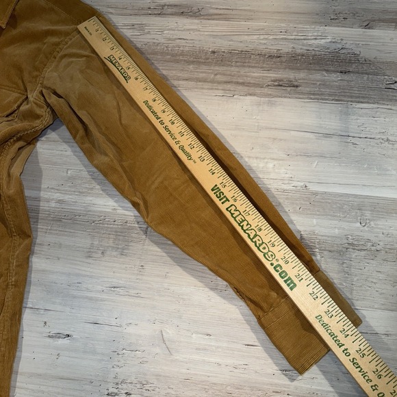 Vintage 70s Brittany LTD Chicago Corduroy Button Up Long Sleeve Brown Tan - Picture 9 of 10